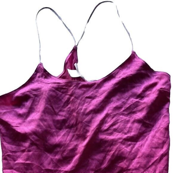 Vintage Victoria Secret Polka Dot Pink Cami Top Side Ties Western Coquette S - Picture 1 of 14